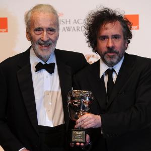 Tim Burton and Christopher Lee at event of Crocketts Victory Garden 1975