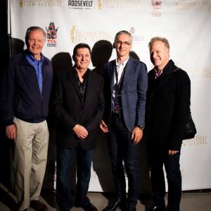 With John Voight Steven Paul and Robert A Ferretti at the screening of documentary the Will of Victory