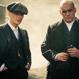 Samuel Edward-Cook & Cillian Murphy in Peaky Blinders. BBC & Caryn Mandabatch Productions. 2012.