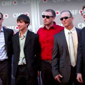12th annual Campus Movie Festival in Hollywood, from left to right Gilbrando Acevedo, Steve Della Salla, Andrew Johasen, Kyle Mullins, Johnny Collins, Michael Leavy and Jason Leavy.