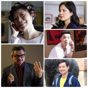 The Cast of THE LEES OF LOS ANGELES Lynn Chen Osric Chau Elizabeth Sung Jim Lau and Phong Le