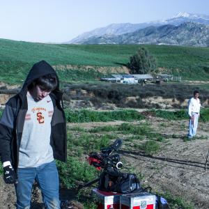 WriterDirector Addison Sandoval on location for Live Another Day