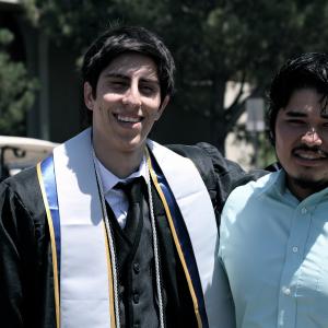 Addison Sandoval with Doroteo Equihua Jr at the Forty Seventh Annual Commencement at the University of California Irvine 2012