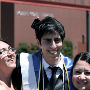 Addison Sandoval with Isabelle and Victoria Gomez at the Forty Seventh Annual Commencement at the University of California Irvine 2012