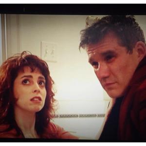 Screen shot on set of Agony starring Greg James and Niene Pugliano