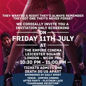 Doing the screening has been so rewarding cant wait to do actually have a premier! By the way the E  Invites for the screening is it not eye grabbing? The after party was Sponsored by The Daily Sport and Platinum Lace London
