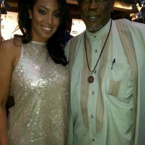 Actress Frankie Blair at the The Champions for Choice Gala with the Legendary Lou Gossett Jr in Los Angeles CA