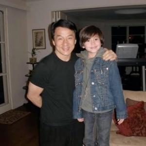 Max Tadman with legend Jackie Chan