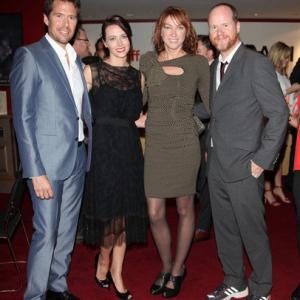 Amy Acker, Alexis Denisof, Joss Whedon and Kai Cole in Much Ado About Nothing (2012)