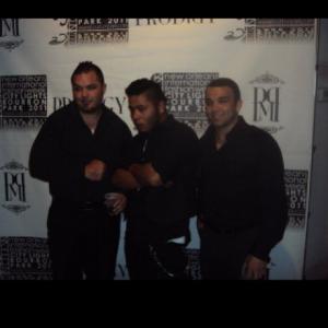 Austin Naulty with Mike Roth and Bennett Blanchard for Nolas Fashion Week