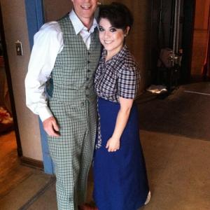 Caitlin Gallogly r and Michael James Thatcher starring in The Music Man 2012
