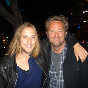 Matthew Perry, Johan Wester at The Hollywood Playground