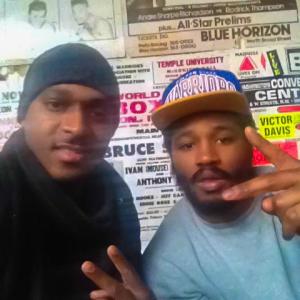 On set of Creed with the director Ryan Coogler He is on his way to becoming the next great director Look out for him