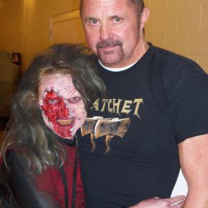 Me as Jenny from Scream Dreams 2 and 3 with Kane Hodder aka Jason from Friday the 13th at Spooky Empire Convention We were both at booths there