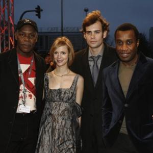 Attending the premiere screening of Poor Boy's Game were (from left) actors Danny Glover, Laura Regan and Rossif Sutherland with director Clement Virgo. Berlinale 2007