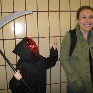 Scaring Sophie in the Subway