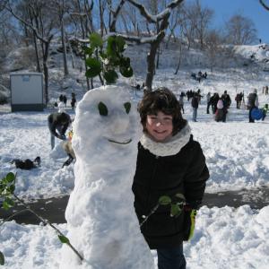 My 1st Snowman in Central Park
