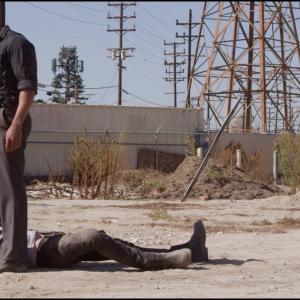 Still from the film Dead Weight with actor Brandon Elonzae directed by Taylor Palusa