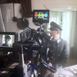 At the set during the making of the film Shtoby konchilasj vojna July 2011 Martin Bothe as the young Wehrmacht officer