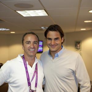 Dario Brignole and Roger Federer