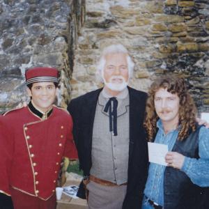 on set in San Antonio with Kenny Rogers on GAMBLER V movie