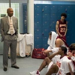 Still of Samuel L Jackson Rob Brown and Rick Gonzalez in Coach Carter 2005