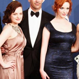 Still of Elisabeth Moss, Jon Hamm and Christina Hendricks in The 61st Primetime Emmy Awards (2009)