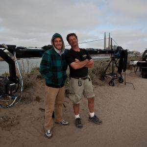 Chris Siracuse and Phillip Powell on the set of Otter 501.