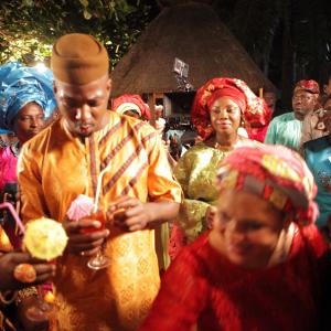 An African party scene