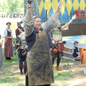 Kristine Knowlton as Angela Soot the Blacksmith at the New Jersey Renaissance Faire