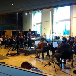 Michelino scoring session Au Nom du Fils at Galaxy Studios B