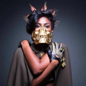 Misha'el as queen of the underworld for her 2015 EP release entitled Beautiful Apocalypse