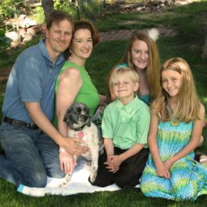 2013 Family Photo with our Dog Jesse. Tara (wife), Abigail, Divinity, & Gavin (Kids)