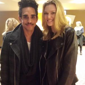 With actor Ray Santiago at Sex Ed premiere in NYC Nov 7th