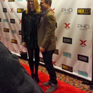 NYC Sex Ed premiere. Red Carpet with director Isaac Feder.