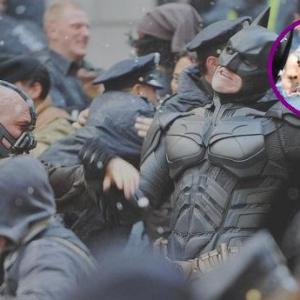 New York City filming of fight scene with lead actor Christian Baile of the film Batman in November of 2011.