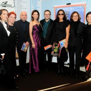 Brazilian Film Festival London Daniela Lavender with Sir Ben Kingsley and Fernando Mereilles at BAFTA