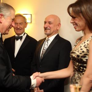 Daniela Lavender, Sir Ben Kingsley and Prince Charles