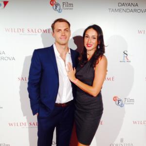 Nathan and wife, Natasha Keynejad at Salome/Wilde Salome Premiere at BFI Southbank