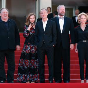 Grard Depardieu Isabelle Huppert Guillaume Nicloux and Dan Warner at event of Valley of Love 2015