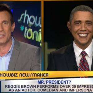 Reggie Brown Appears On Showbiz Tonight With AJ Hammer