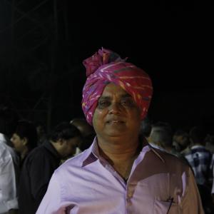 Wearing Rajput Saafa (Hat)