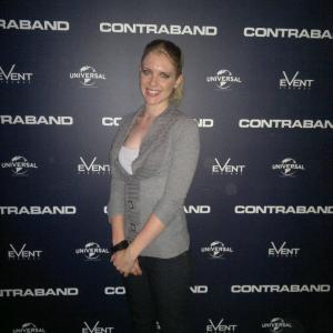 Stephanie May at the premiere screening of Contraband