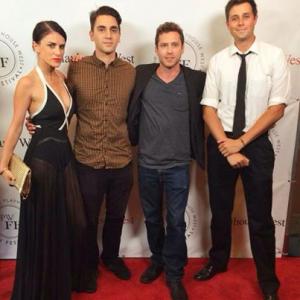 Actors Sedina Sokolivic Jonah Ehrenreich Stephen Ohl and Drew Tholke at The Playhouse West Film Festival