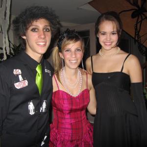 Cameron with his manager Kate Linden of Kate Linden Management and actress Kaylee Bryant see IMDB site at October 2011 Halloween Party