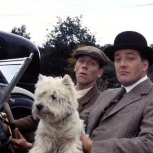 Stephen Fry and Hugh Laurie in Jeeves and Wooster 1990