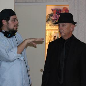 Jared Cooley directing Bill Huggins in The Black Bird 2013
