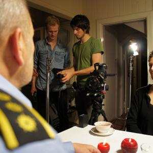 From behind the scenes in the featurefilm Den Hengte Mannen 2011