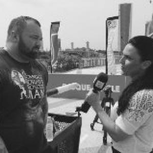 Interviewing Hafthor Julius Bjørnsson (Games of Thrones) in WSM 2015.