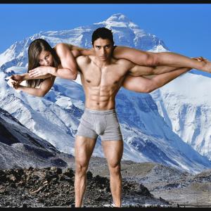 Climbed top of Mt Everest with a naked girl on my back!